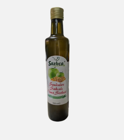 Sazlıca Sandaloz Sakızlı Elma Sirkesi 500 Ml × 12 Adet
